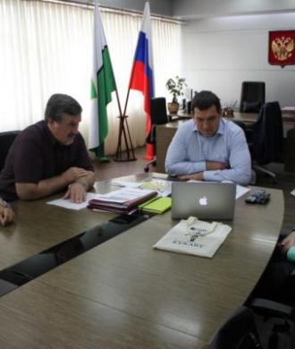 Встреча авторов межрегионального проекта "Три толстяка" с мэром Новокузнецка